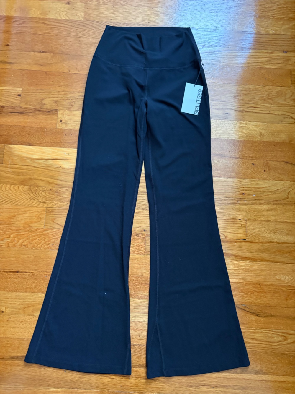 Splits59 Raquel Black Flared High-Waist Leggings